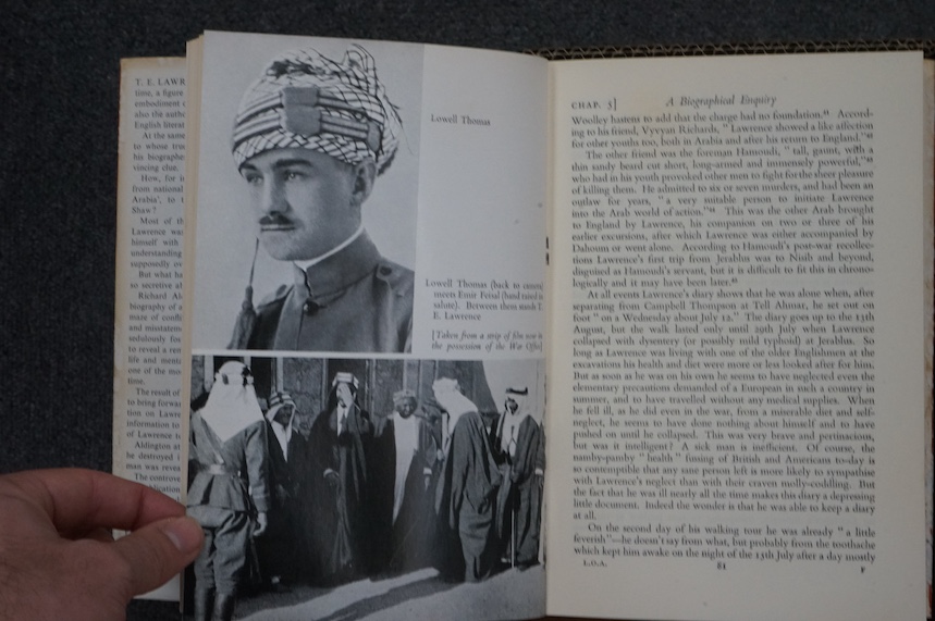 Lawrence, T.E - a collection of biographies - Wilson, Jeremy -,Lawrence of Arabia. The Authorised Biography, 1989 and a further copy to accompany the exhibition at the National Portrait Gallery, 9th December 1988-12th Ma